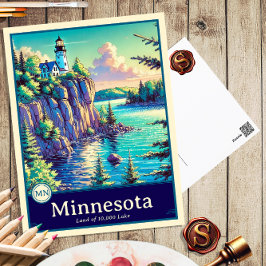 Cartão Postal Minnesota | Cartão-postal Sombreado do Cel do Esti