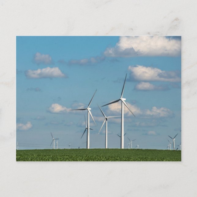 Cartão Postal Minnesota, Dexter, Grand Meadow Wind Fazenda 2 (Frente)