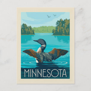 Cartão Postal Minnesota Loon