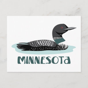 Cartão Postal Minnesota Loon
