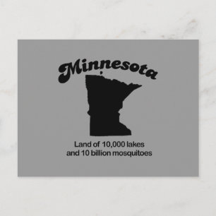 Cartão Postal Minnesota Motto - Terra de 10.000 lagos