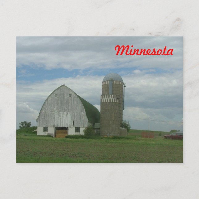 Cartão Postal Minnesota rural (Frente)