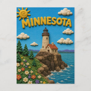 Cartão Postal Minnesota Split Rock Moderno KLAYKOO