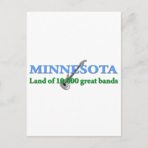 Cartão Postal Minnesota - Terra de 10.000 Bandas
