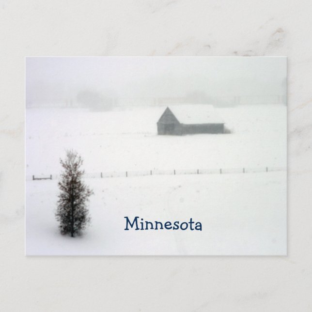 Cartão Postal Minnesota Winter Post Card (Frente)