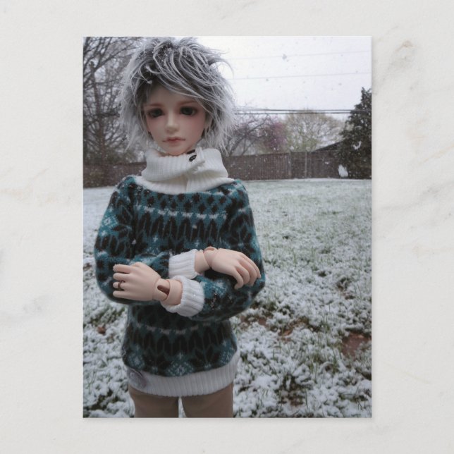 Cartão Postal Minuto de Leekeworld, boneca de junta articulada (Frente)