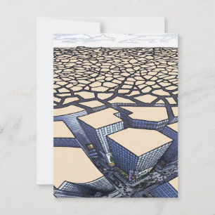Cartão Postal Miragem Urbana: Canhões de Concreto em Terras Árid
