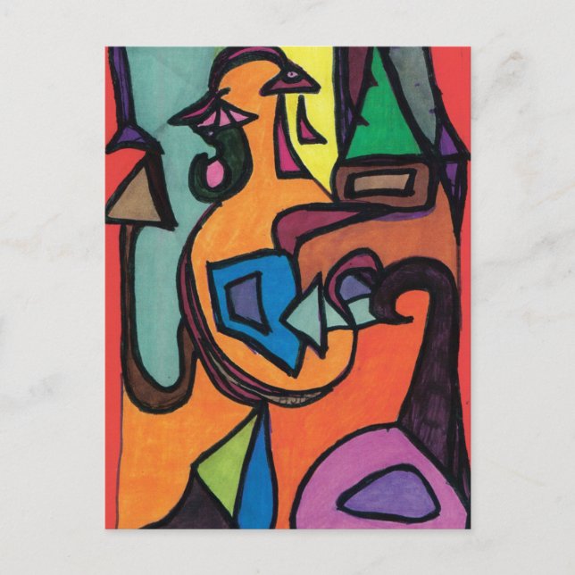 Cartão Postal Miro, Miro Na Parede editada. (Frente)