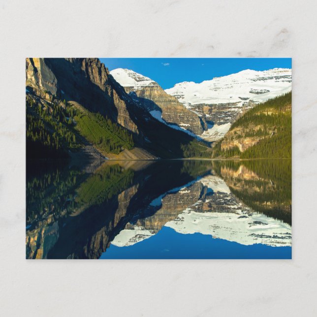 Cartão postal Mirror Lake Louise, Alberta Canadá (Frente)