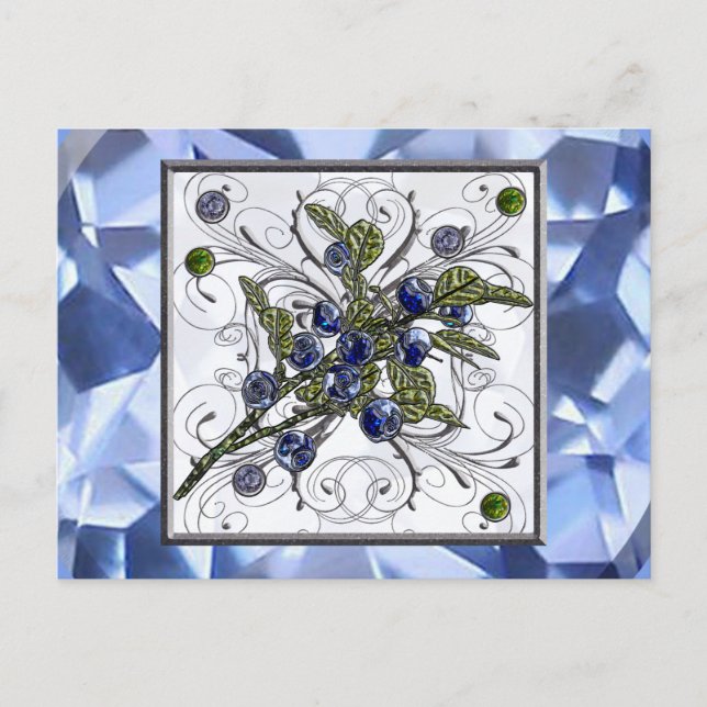 Cartão Postal mirtilo (Frente)