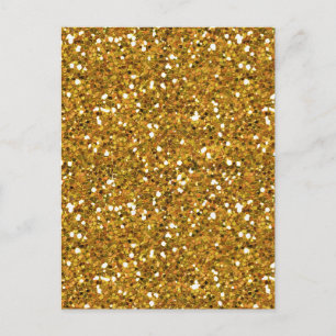 CARTÃO POSTAL MISMATCH ROYAL GOLDS OURO BRANCO GLITTER ANTERIOR