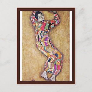 Cartão Postal Miss Beer por Schiele Egon