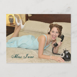 Cartão Postal Miss June-Postcard