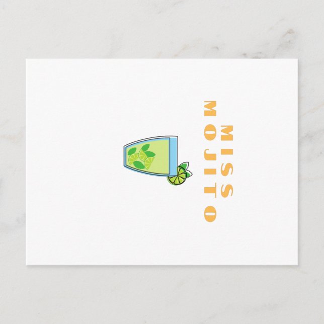 Cartão Postal Miss Mojito (Frente)