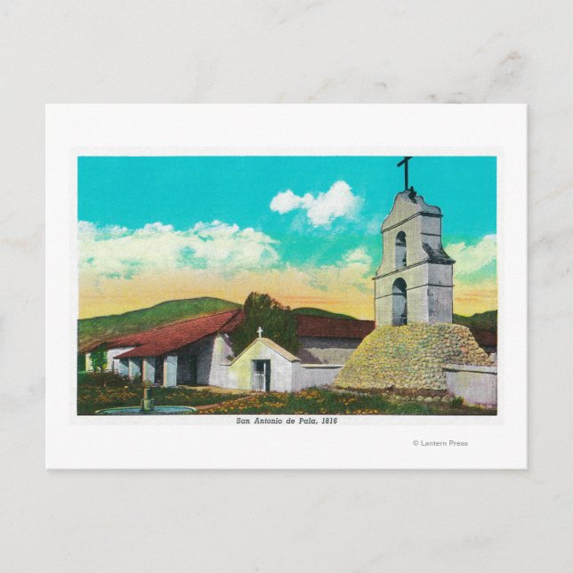 Cartão Postal Missão San Antonio de PalaPala (Frente)