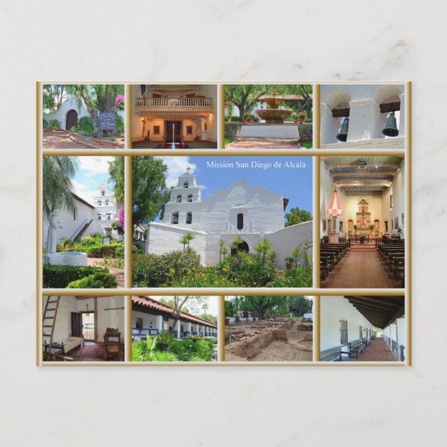 Cartão Postal Missão San Diego (Frente)