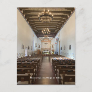Cartão Postal Missão San Luis Obispo de Tolosa, Cor