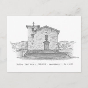 Cartão Postal Mission San José, Fremont, Califórnia, EUA