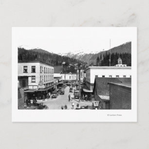 Cartão Postal Mission Street da Ponte de Navios a vapor