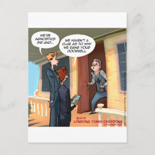 Cartão Postal Missionários Agnósticos Divertidos