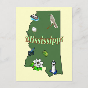 Cartão postal Mississippi