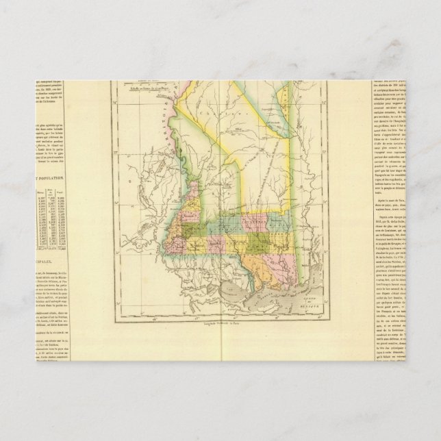 Cartão Postal Mississippi EUA (Frente)