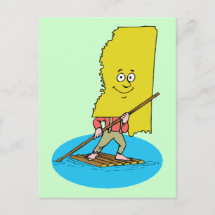 Cartão Postal Mississippi MS Viagens vintage Souvenir