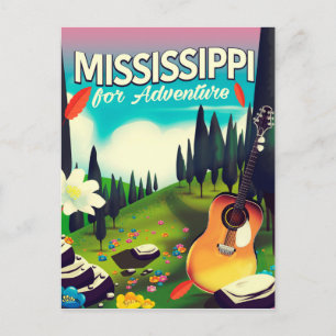 Cartão Postal Mississippi para a aventura