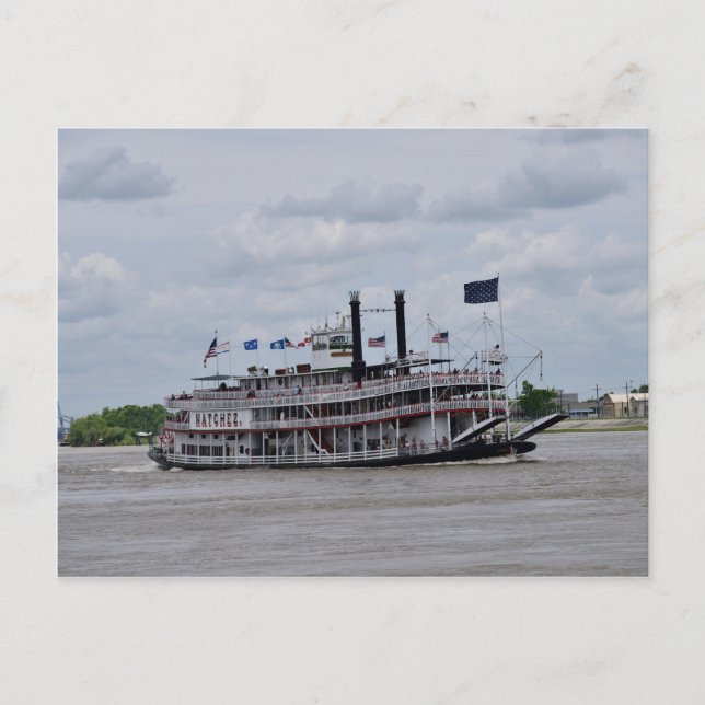 Cartão Postal Mississippi River Boat New Orleans (Frente)