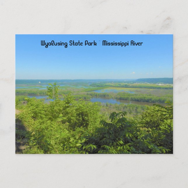 Cartão Postal Mississippi River View from Wyalusing State Park P (Frente)