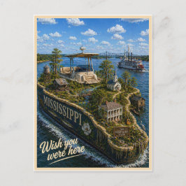 Cartão Postal Mississippi | Wish You Were Here | Série de Estado