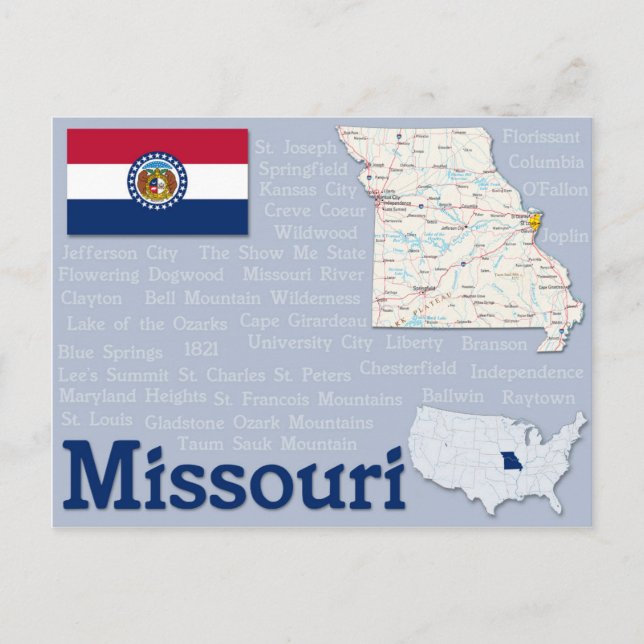 Cartão postal "Missouri" (Frente)