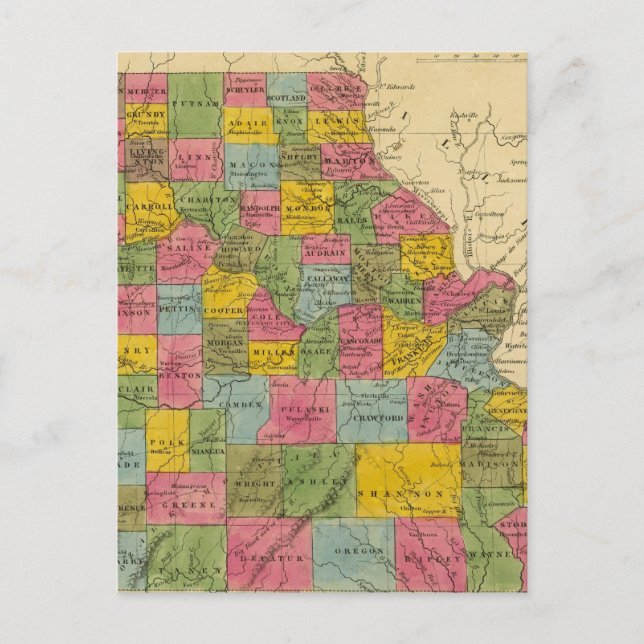 Cartão Postal Missouri (Frente)