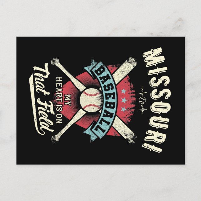 Cartão Postal Missouri Baseball (Frente)
