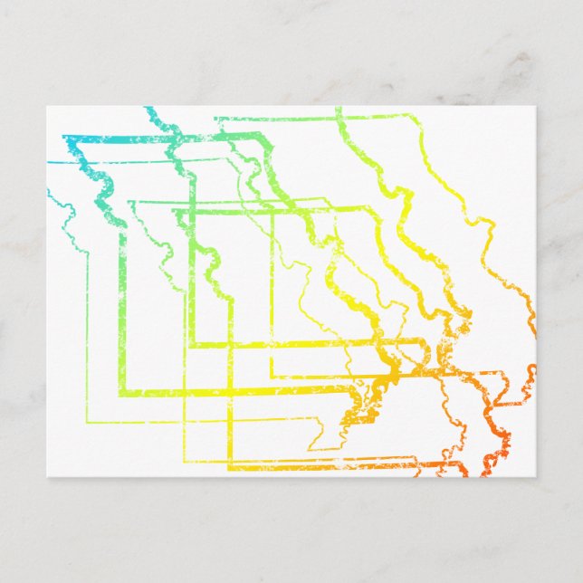 Cartão Postal missouri chill blur (Frente)