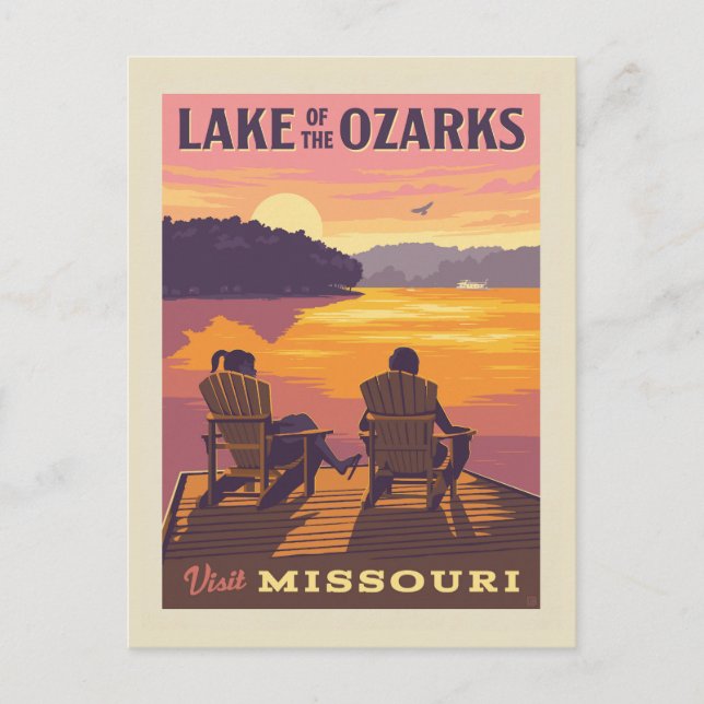 Cartão Postal Missouri | Lago dos Ozarks (Frente)