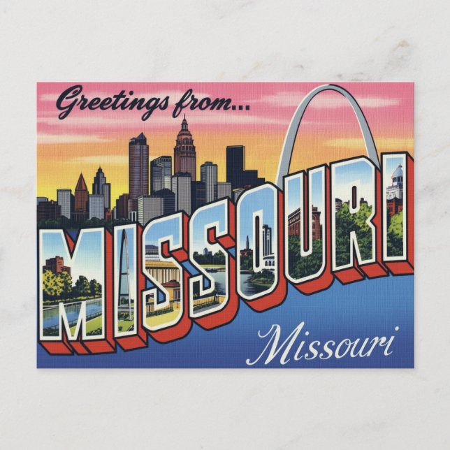 Cartão Postal Missouri St. Louis Gateway Arch (Frente)
