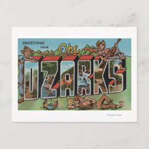 Cartão Postal Missouri - The Ozarks - Large Letter Scenes 2