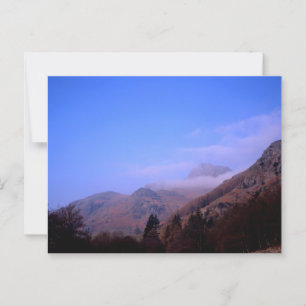 Cartão Postal Mist Sobre Os Pikes Langdale