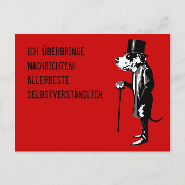 Cartão Postal Mister Dane (Frente)