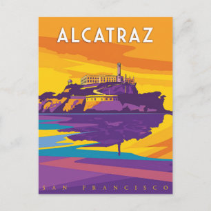 Cartão Postal Mistério de Alcatraz com esta Viagens vintage