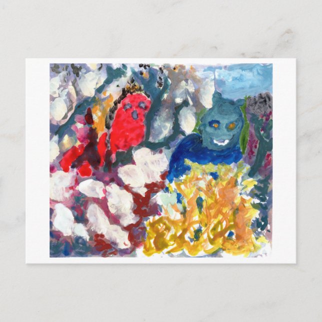 Cartão Postal Misteriosos números assustadores #1 postais (Frente)