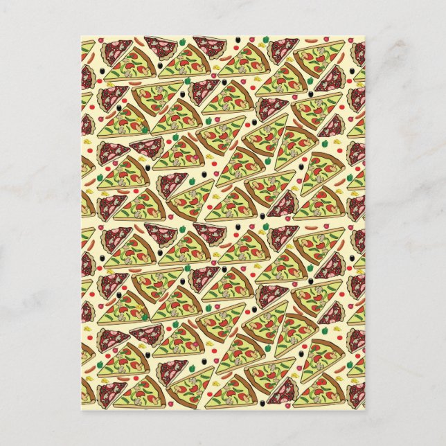 Cartão Postal Mistura de pizza (Frente)