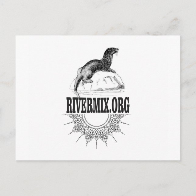 Cartão Postal mistura de rio com lontra (Frente)