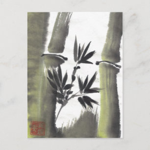 Cartão postal Misty Bamboo