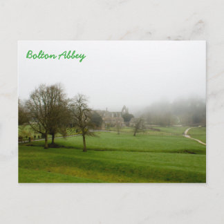 Cartão Postal Misty Bolton Abbey Scenery