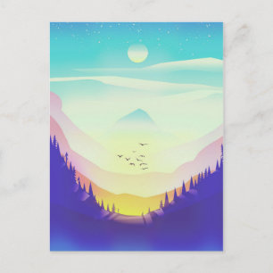 Cartão Postal Misty Mountain