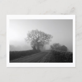 Cartão Postal Misty Winter Morning: Cheshire, Inglaterra