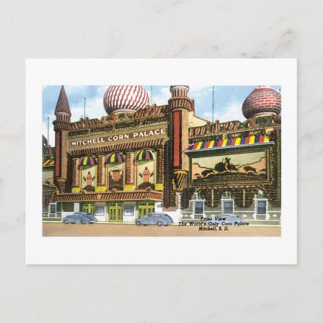 Cartão Postal Mitchell Corn Palace, Mitchell, SD (Frente)