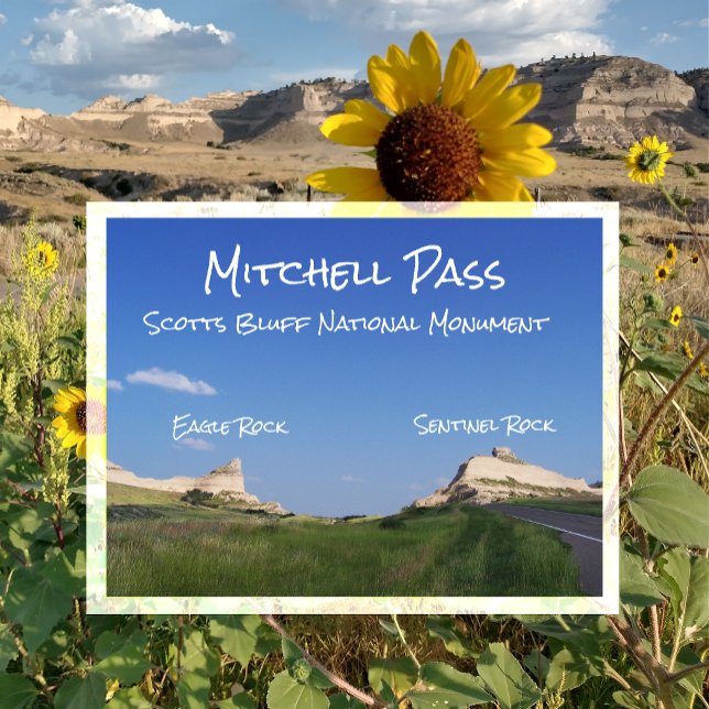 Cartão Postal Mitchell Pass, Scotts Bluff National Monument, NE (Criador carregado)